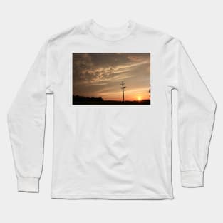 Puffy Cloud's on a Stormy night Long Sleeve T-Shirt